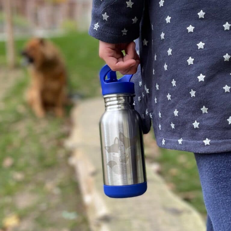 Gourde Inox Loopy Pour Enfant Avec Bouchon Sport Gaspajoe